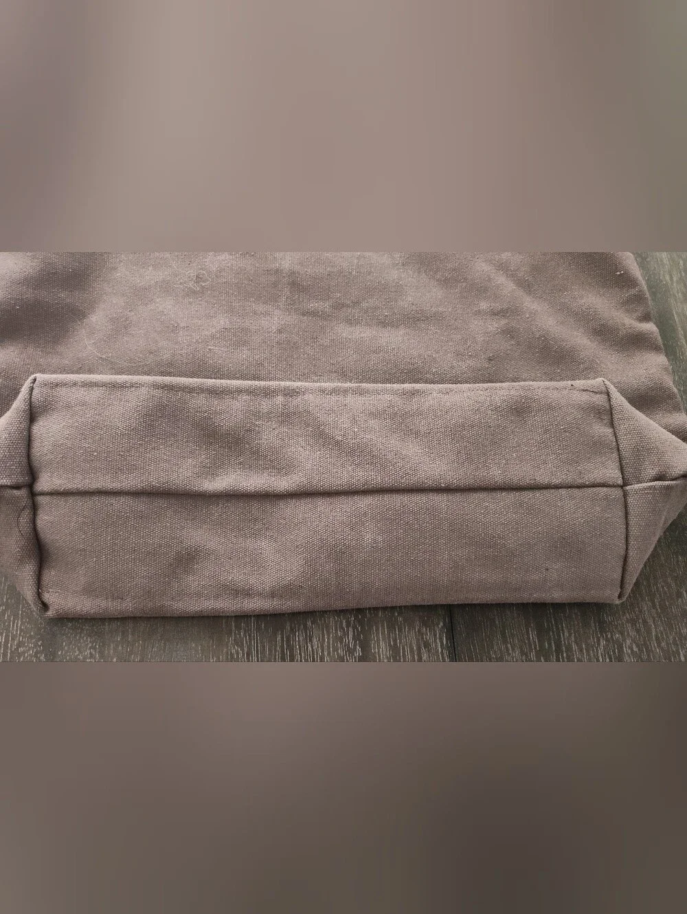 Inside Out Brown Canvas Messenger Bag with Adjustable Strap